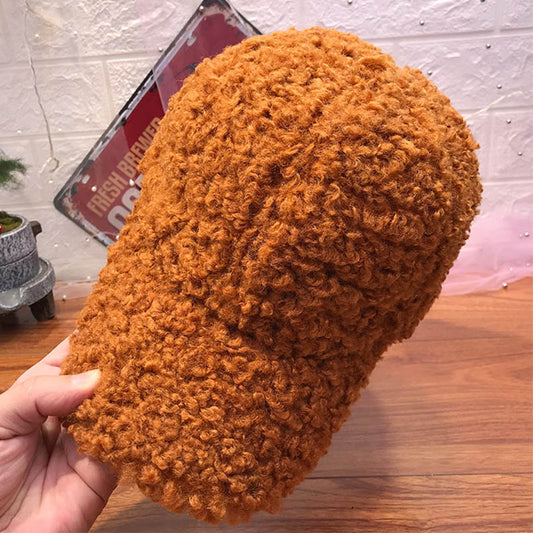 New Casual Outdoor Warm Winter Cap Girl Women Adjustable Animal Pattern Faux Fur Baseball Cap Cotton Hip-Hop Hat Visor 55-58cm - Onvynix Labs