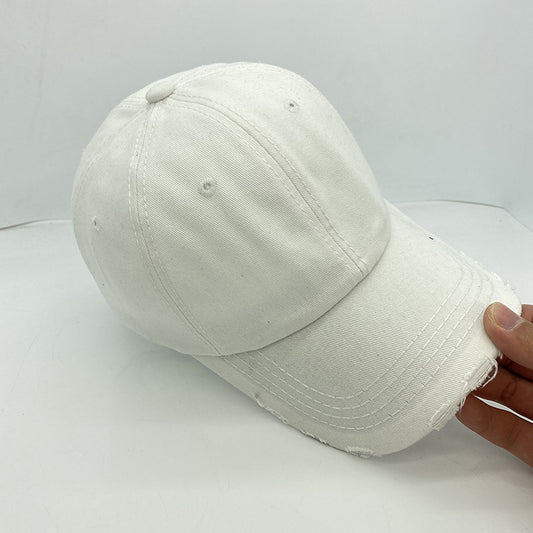 New Denim Material Hat Women Spring And Summer Retro Old Street Baseball Cap Sunscreen Outdoor Peaked Cap Ins Fashion - Onvynix Labs