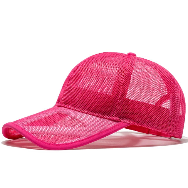 Adult Summer Mesh Sun Cap Lady Outdoors Sport Hat Man Big Size Baseball Caps - Onvynix Labs