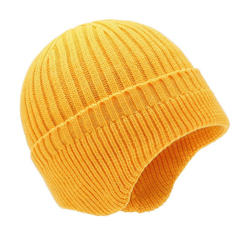 Hats Men's Autumn and Winter Woolen Hats Plush Thickened Knit Hats Korean Fashion Earmuffs Headcap Cold proof Warm Cap - Onvynix Labs