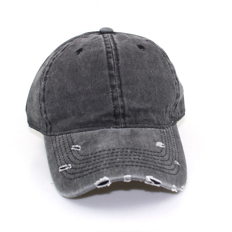 Autumn and winter distressed personalized soft-top cap Harajuku retro hat - Onvynix Labs