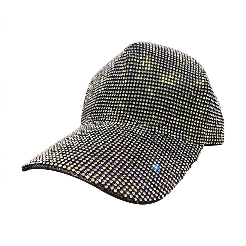 New Full Diamond Baseball Cap Rhinestone Cap Hand-Encrusted Peaked Cap Trend Sunshade Sunscreen Cap - Onvynix Labs