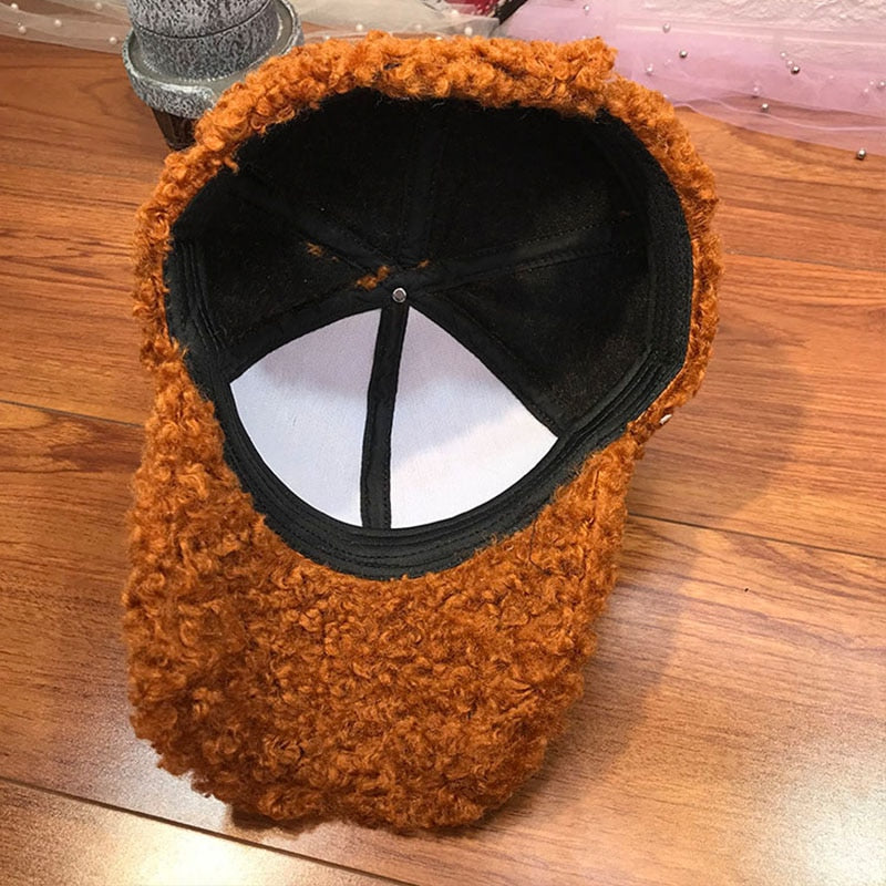 New Casual Outdoor Warm Winter Cap Girl Women Adjustable Animal Pattern Faux Fur Baseball Cap Cotton Hip-Hop Hat Visor 55-58cm - Onvynix Labs