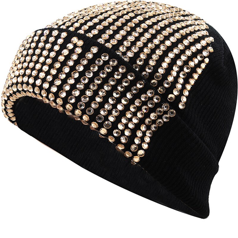 Autumn And Winter Punk Drill Warm And Versatile Acrylic Knitted Drill Cap For Men And Women - Onvynix Labs