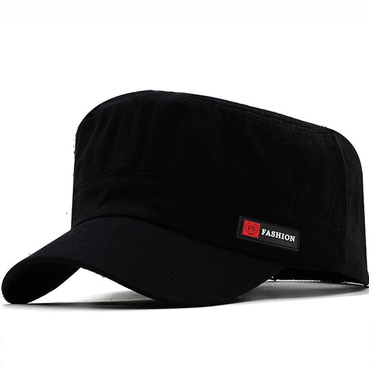 Retro Flat Cap Men's Military Cap Spring And Summer Solid Color Cap Travel And Leisure Sun Hat Outdoor Mountaineering Hat - Onvynix Labs