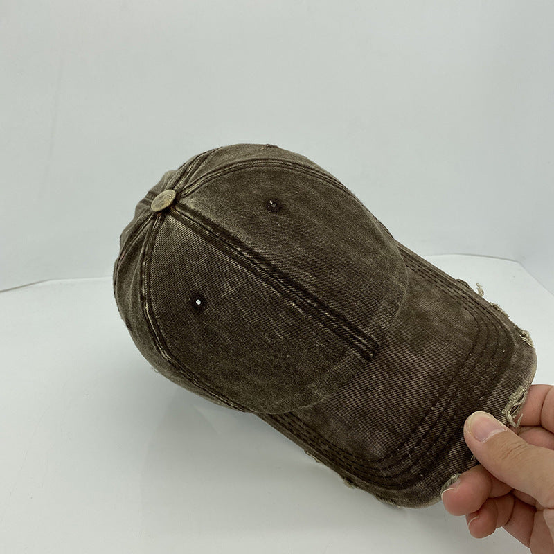 New Denim Material Hat Women Spring And Summer Retro Old Street Baseball Cap Sunscreen Outdoor Peaked Cap Ins Fashion - Onvynix Labs