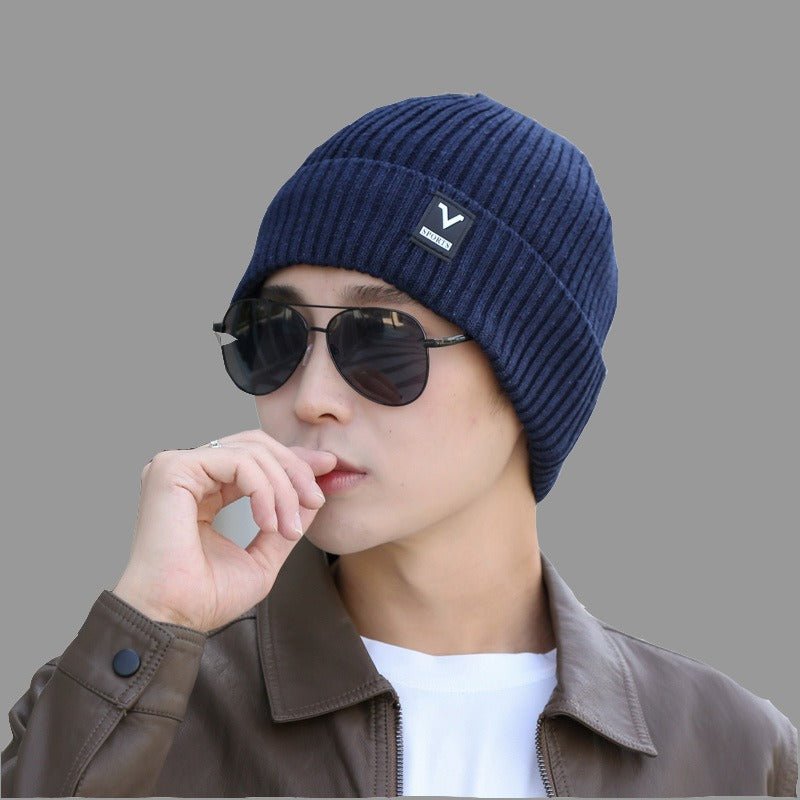 Winter Warm Thickened Knitted Cap Men And Women New Outdoor Cold Woolen Cap Ear Protection Cycling Anti-Cold Cap - Onvynix Labs