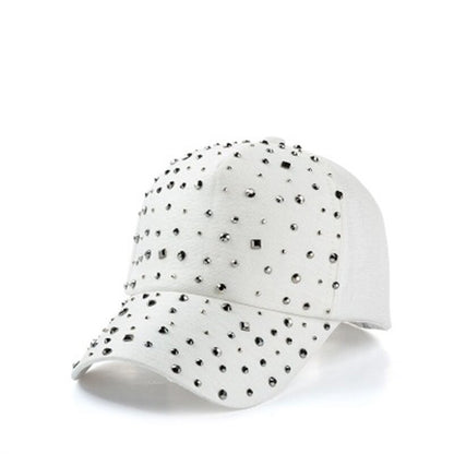 Unisex Streetwear Bone Cotton Rhinestone Breathable Mesh Sun Hat Summer Women Snapback Adjustable Rivet Ponytail Baseball Cap 83 - Onvynix Labs