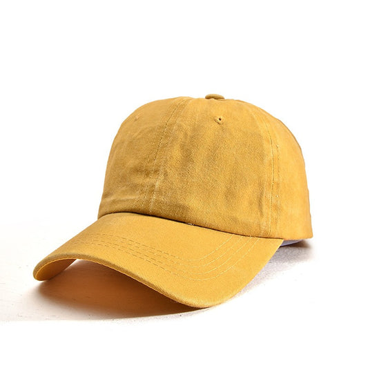 Retro Do Old Washed Hat Baseball Cap Soft Top Sand Washed Duck Tongue Hat Embroidered Sun Visor - Onvynix Labs