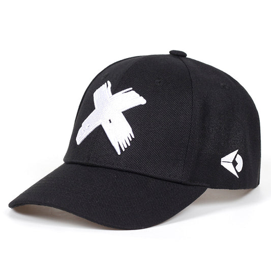 New men's black trendy hat embroidered baseball cap for autumn and winter - Onvynix Labs