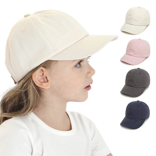 Baseball Cap Children's New Outdoor Casual Hundred Take The Duck Tongue Hat Solid Color Curved Brim Sun Hat 9 Colors - Onvynix Labs