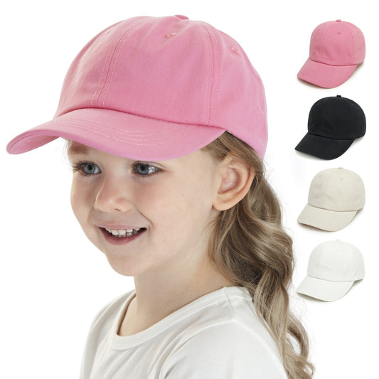 Baseball Cap Children's New Outdoor Casual Hundred Take The Duck Tongue Hat Solid Color Curved Brim Sun Hat 9 Colors - Onvynix Labs