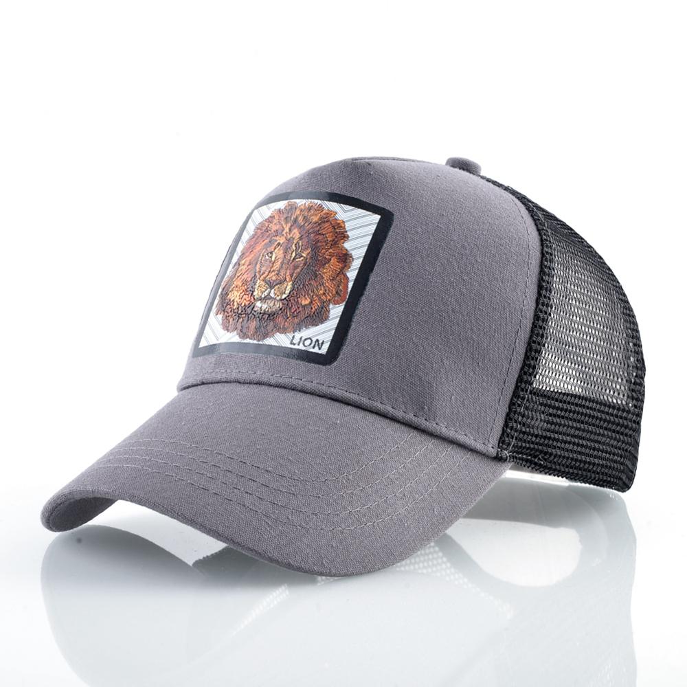 Breathable Mesh Baseball Cap Men Women Fashion Trucker Caps Snapback Hip Hop Baseball Hat With Lion Patck Streetwear Visor Hats - Onvynix Labs