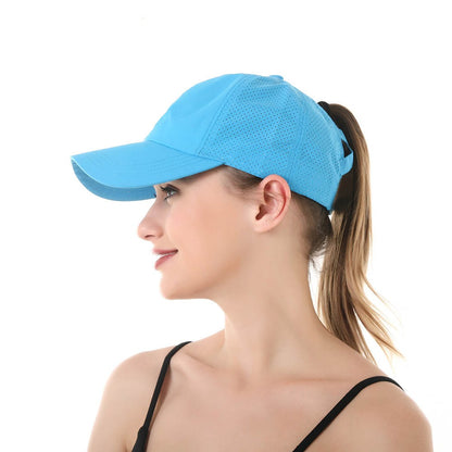 Baseball Cap Women's New Outdoor Sports Horsetail Baseball Cap Breathable Mesh Cap - Onvynix Labs