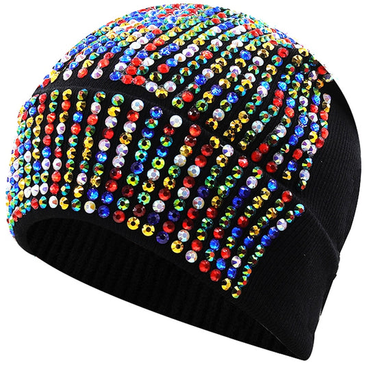 Autumn And Winter Punk Drill Warm And Versatile Acrylic Knitted Drill Cap For Men And Women - Onvynix Labs