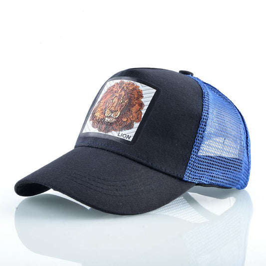 Breathable Mesh Baseball Cap Men Women Fashion Trucker Caps Snapback Hip Hop Baseball Hat With Lion Patck Streetwear Visor Hats - Onvynix Labs