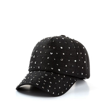 Unisex Streetwear Bone Cotton Rhinestone Breathable Mesh Sun Hat Summer Women Snapback Adjustable Rivet Ponytail Baseball Cap 83 - Onvynix Labs