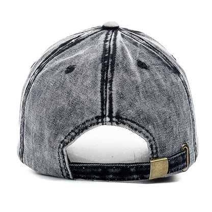 New Unisex Washed Cotton Cap High Quality Denim Plain Baseball Cap Men Women Adjustable Casual Outdoor Streetwear Fashion Hat - Onvynix Labs