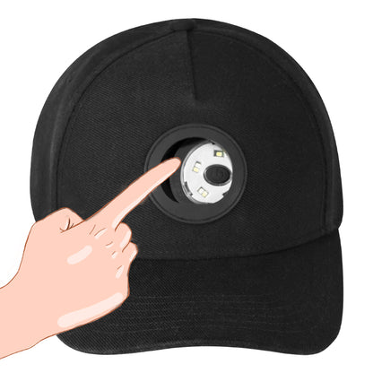 Head mounted lighting sun hat LED light luminous peaked cap removable and washable golf hat - Onvynix Labs