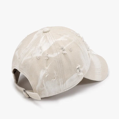Distressed Adjustable Cotton Baseball Cap - Onvynix Labs