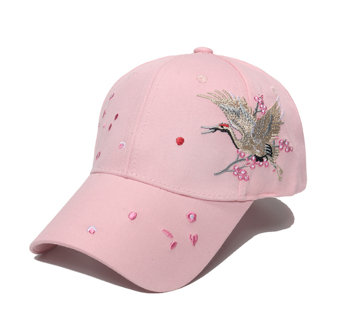 Ins hat women new summer China Chic cap sunshade sun hat crane plum embroidery baseball cap Chinese style - Onvynix Labs
