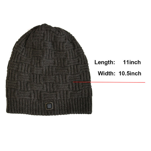 Knitted Thermal Cap Electric Heating Cap Outdoor Cold Proof Carbon Fiber Heating Cap - Onvynix Labs