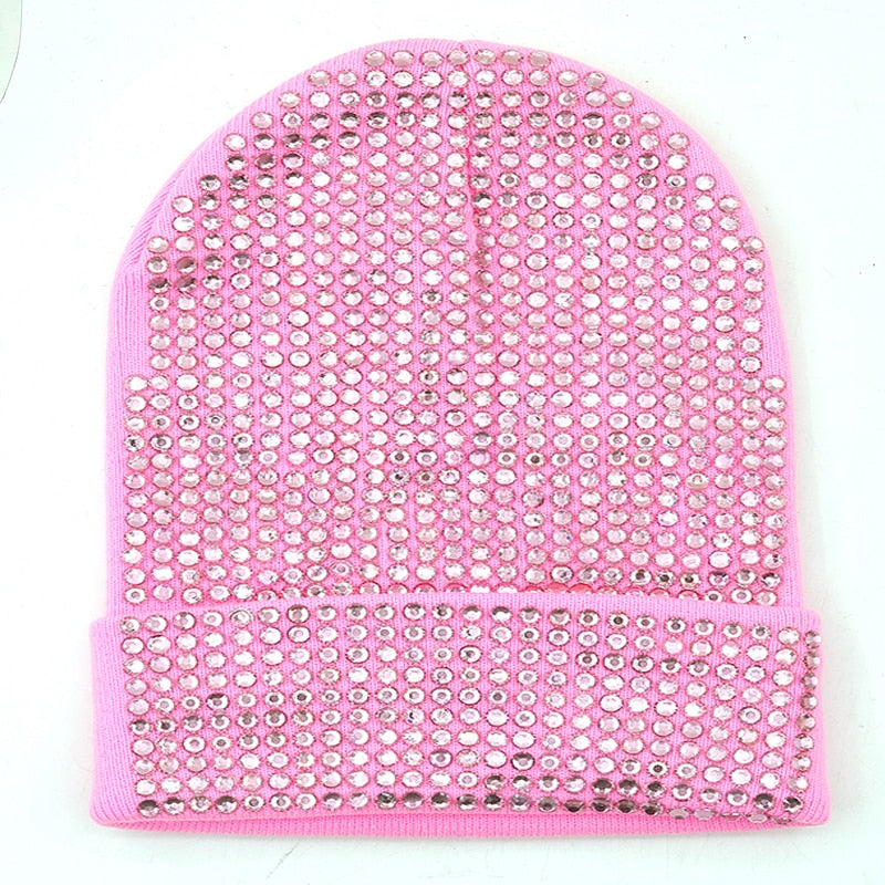 Autumn And Winter Punk Drill Warm And Versatile Acrylic Knitted Drill Cap For Men And Women - Onvynix Labs