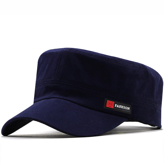 Retro Flat Cap Men's Military Cap Spring And Summer Solid Color Cap Travel And Leisure Sun Hat Outdoor Mountaineering Hat - Onvynix Labs