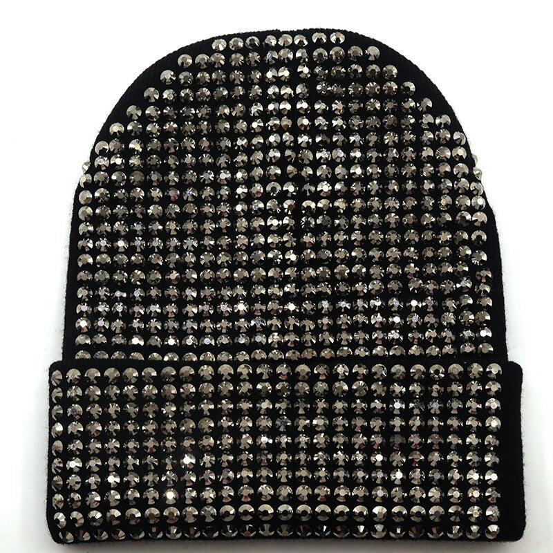 Autumn And Winter Punk Drill Warm And Versatile Acrylic Knitted Drill Cap For Men And Women - Onvynix Labs