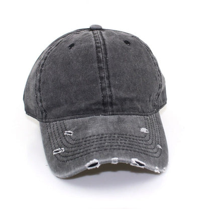 Autumn and winter distressed personalized soft-top cap Harajuku retro hat - Onvynix Labs