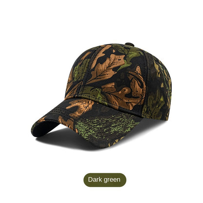 Camouflage Baseball Cap for Men with Large Brim, Outdoor Sun Protection, Adjustable Hat - Onvynix Labs