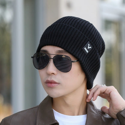 Winter Warm Thickened Knitted Cap Men And Women New Outdoor Cold Woolen Cap Ear Protection Cycling Anti-Cold Cap - Onvynix Labs