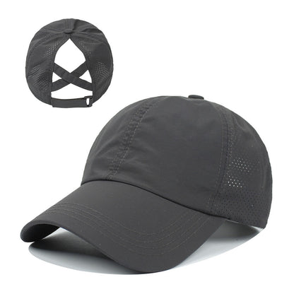 Baseball Cap Women's New Outdoor Sports Horsetail Baseball Cap Breathable Mesh Cap - Onvynix Labs