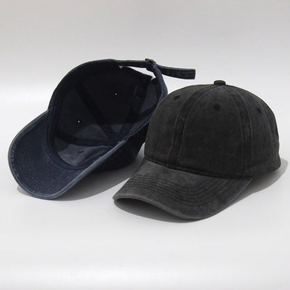 Retro Do Old Washed Hat Baseball Cap Soft Top Sand Washed Duck Tongue Hat Embroidered Sun Visor - Onvynix Labs