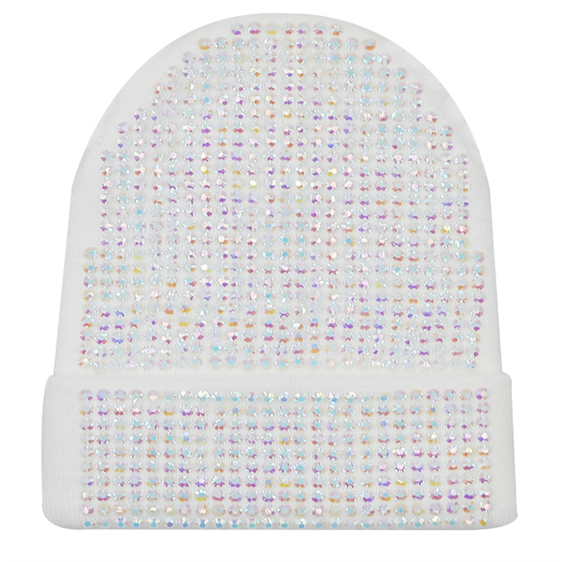 Autumn And Winter Punk Drill Warm And Versatile Acrylic Knitted Drill Cap For Men And Women - Onvynix Labs