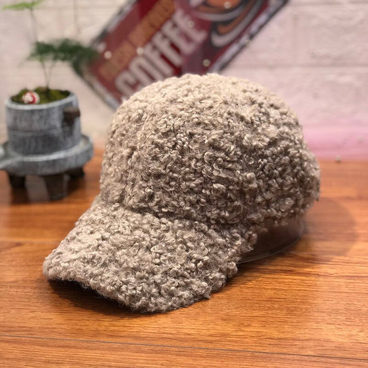 New Casual Outdoor Warm Winter Cap Girl Women Adjustable Animal Pattern Faux Fur Baseball Cap Cotton Hip-Hop Hat Visor  55-58cm - Onvynix Labs