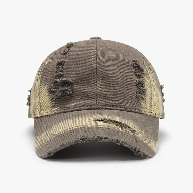 Distressed Adjustable Cotton Baseball Cap - Onvynix Labs