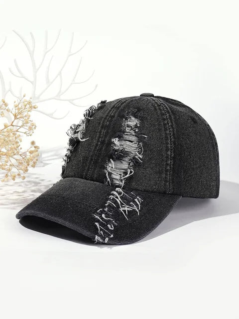 Baseball Caps Vintage Washed Distressed Cap Fashion Sports Denim Hats Plain women Men Dad Caps - Onvynix Labs