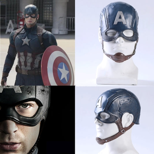 Captain America Cap Latex Simulation Cos Mask - Onvynix Labs