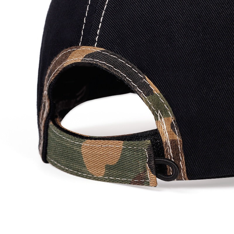Hot selling fishbone embroidered baseball cap, outdoor sports cap, sunscreen cap, sunshade cap, duck tongue cap, travel cap - Onvynix Labs