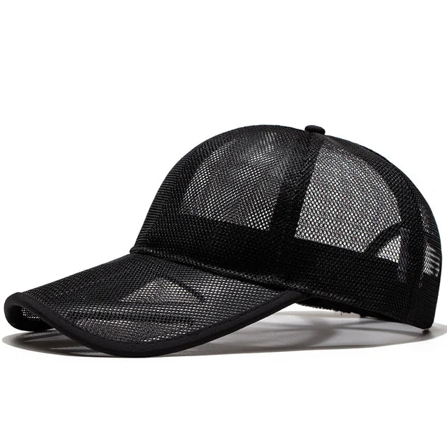 Adult Summer Mesh Sun Cap Lady Outdoors Sport Hat Man Big Size Baseball Caps - Onvynix Labs