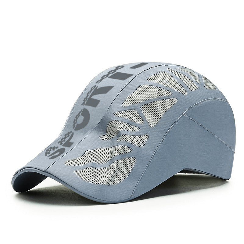 Summer Letter Forward Cap Men's Breathable Mesh Sunshade Quick-Dry Hat Outdoor Sun Protection Baseball Cap - Onvynix Labs