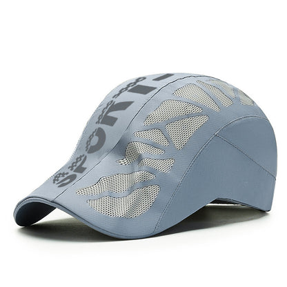 Summer Letter Forward Cap Men's Breathable Mesh Sunshade Quick-Dry Hat Outdoor Sun Protection Baseball Cap - Onvynix Labs