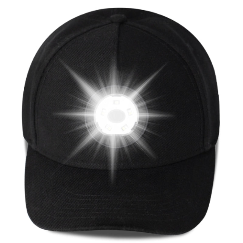 Head mounted lighting sun hat LED light luminous peaked cap removable and washable golf hat - Onvynix Labs