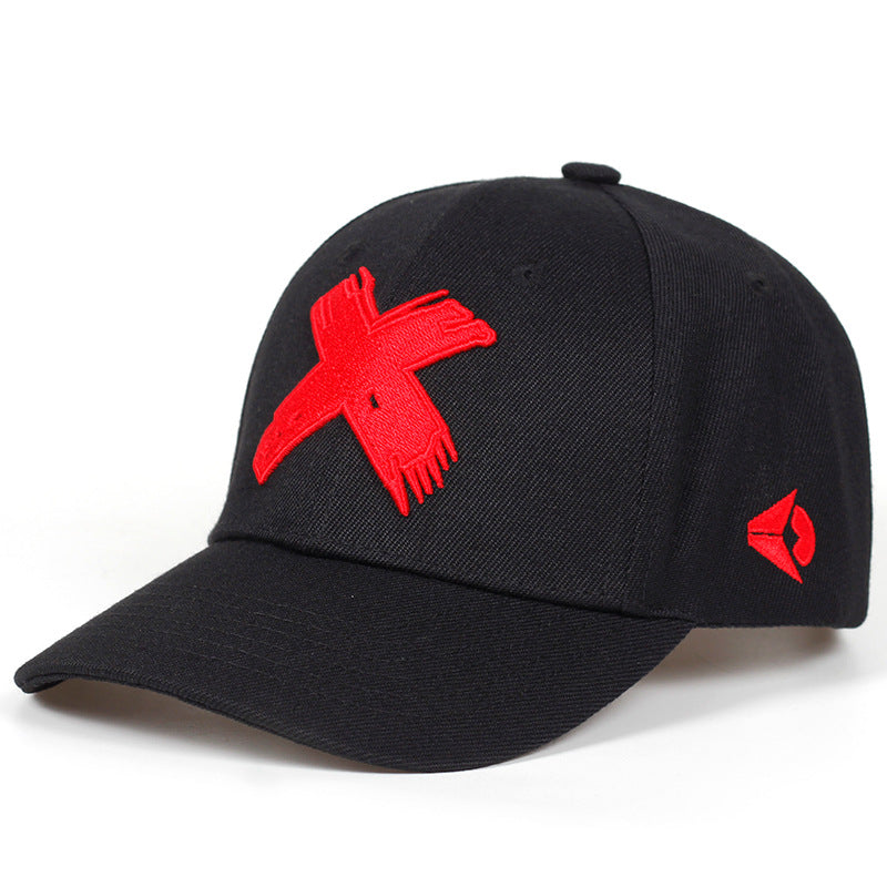 New men's black trendy hat embroidered baseball cap for autumn and winter - Onvynix Labs