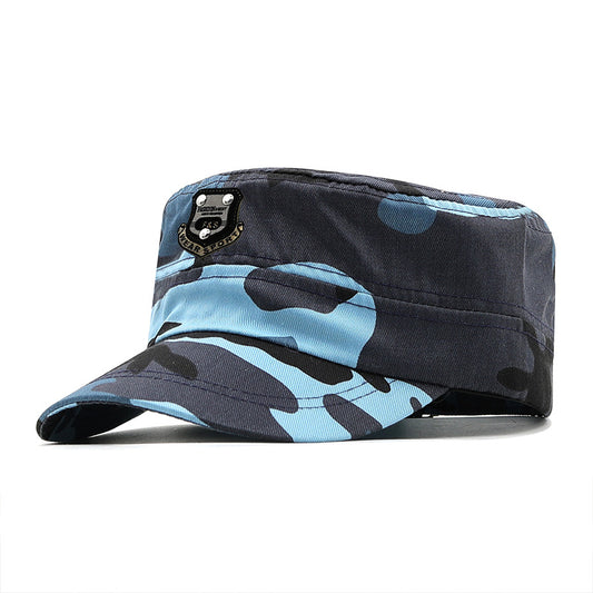 Retro Flat Cap Men's Military Cap Spring And Summer Camouflage Cap Travel And Leisure Sun Hat Outdoor Mountaineering Hat - Onvynix Labs