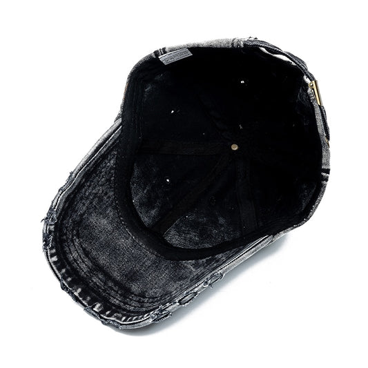 New Unisex Washed Cotton Cap High Quality Denim Plain Baseball Cap Men Women Adjustable Casual Outdoor Streetwear Fashion Hat - Onvynix Labs