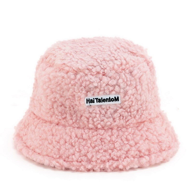 Hat Female Autumn And Winter Warm Lambswool Fishing Cap Korean Fashion Plush Cap New Fashion Letter Cap - Onvynix Labs