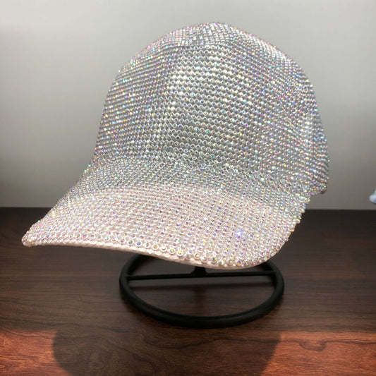 New Full Diamond Baseball Cap Rhinestone Cap Hand-Encrusted Peaked Cap Trend Sunshade Sunscreen Cap - Onvynix Labs