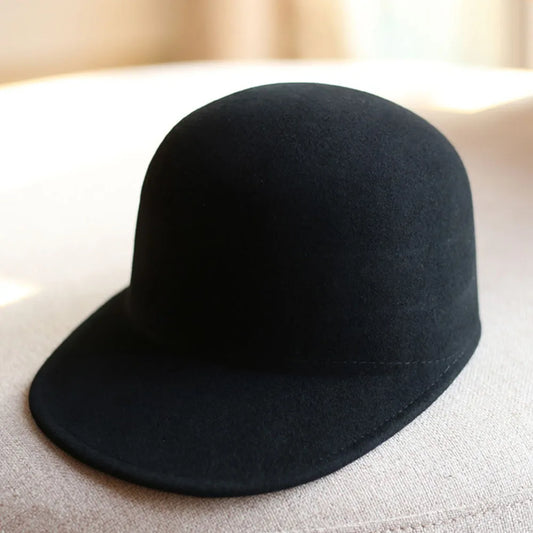 Wool Cap Solid Color Winter Baseball Cap for Men Women Visor Unisex Premium Baseball Cap Hat Outdoor Adjustable - Onvynix Labs